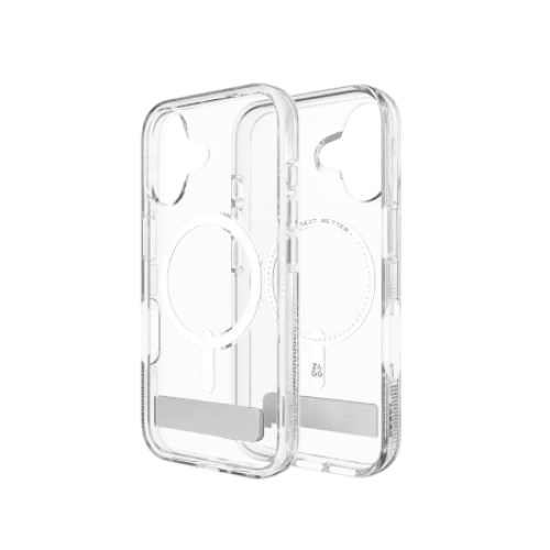ZAGG Crystal Palace Snap Kickstand MagSafe Case for iPhone 16 - Clear - Cell phone cases and covers<<<HurtelXML