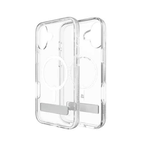 ZAGG Crystal Palace Snap Kickstand MagSafe Case for iPhone 16 Plus - Clear - Cell phone cases and covers<<<HurtelXML