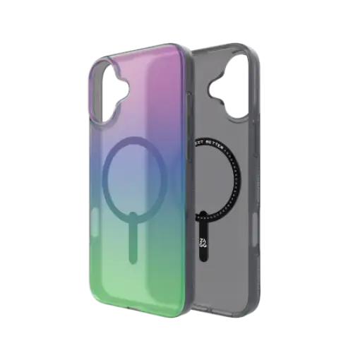 ZAGG Milan Snap Case with MagSafe for iPhone 16 Plus - Green/Purple - Cell phone cases and covers<<<HurtelXML