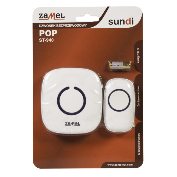 WIRELESS RINGER 50 MELODIES 230V ZAMEL