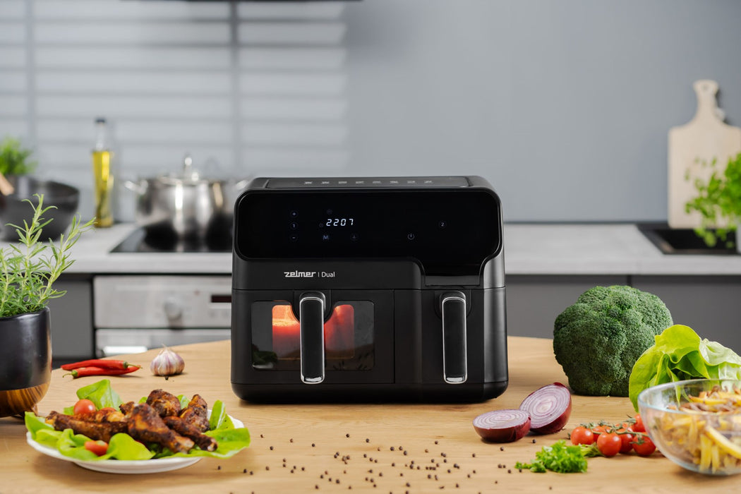 Zelmer ZAF9000 Air Fryer 5.5 l + 3.5 l 2700 W black