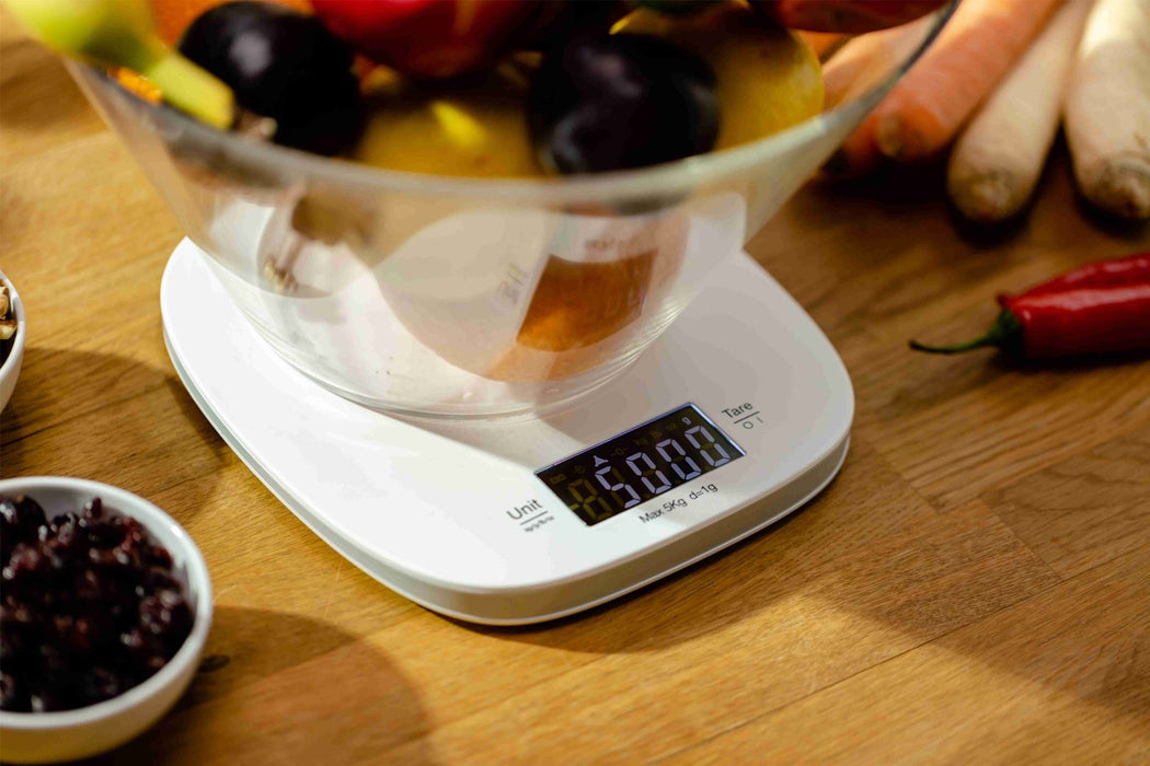 Zelmer ZKS1451 White Ivory Countertop Square Electronic kitchen scale