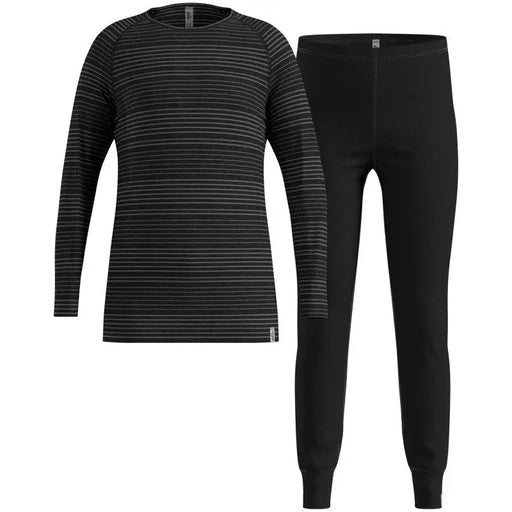 Zestaw bielizny dziecięcej Odlo Set long ACTIVE WARM ECO SET roz. 140cm Czarno-Szary - Thermoactive
