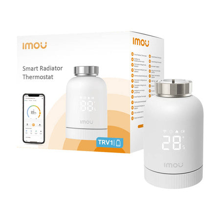 ZigBee thermostatic head IMOU IOT-TRV1-EU + 6 adapters - Thermostatic heads<<<Heating control<<<Actuators<<<Smart