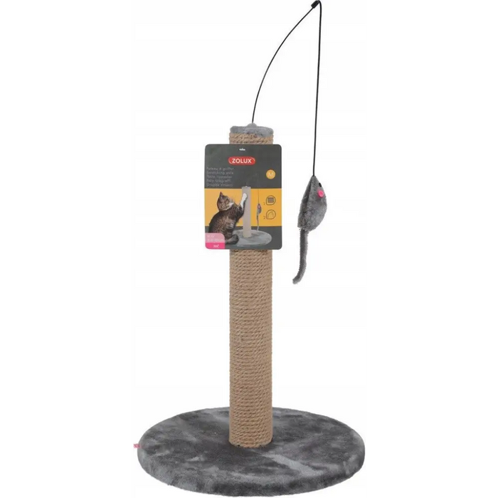 Zolux Cat scratching post with toy - grey - ScratchersDLK-DRA<<<For the catDLK<<<ActionPL