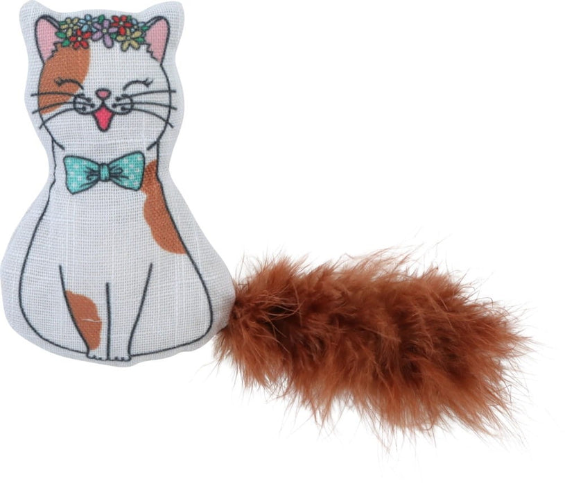 ZOLUX Chatouille Cat with feathers and catnip - cat toy - 13cm