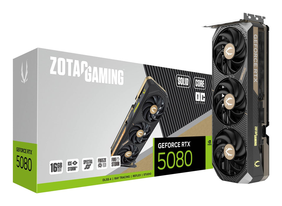 Video card ZOTAC GAMING RTX 5080 Solid Core OC 16GB GDDR7