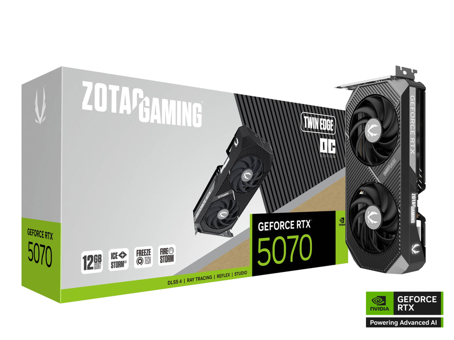 Video card ZOTAC GAMING RTX 5070 Twin Ege OC 12GB GDDR7