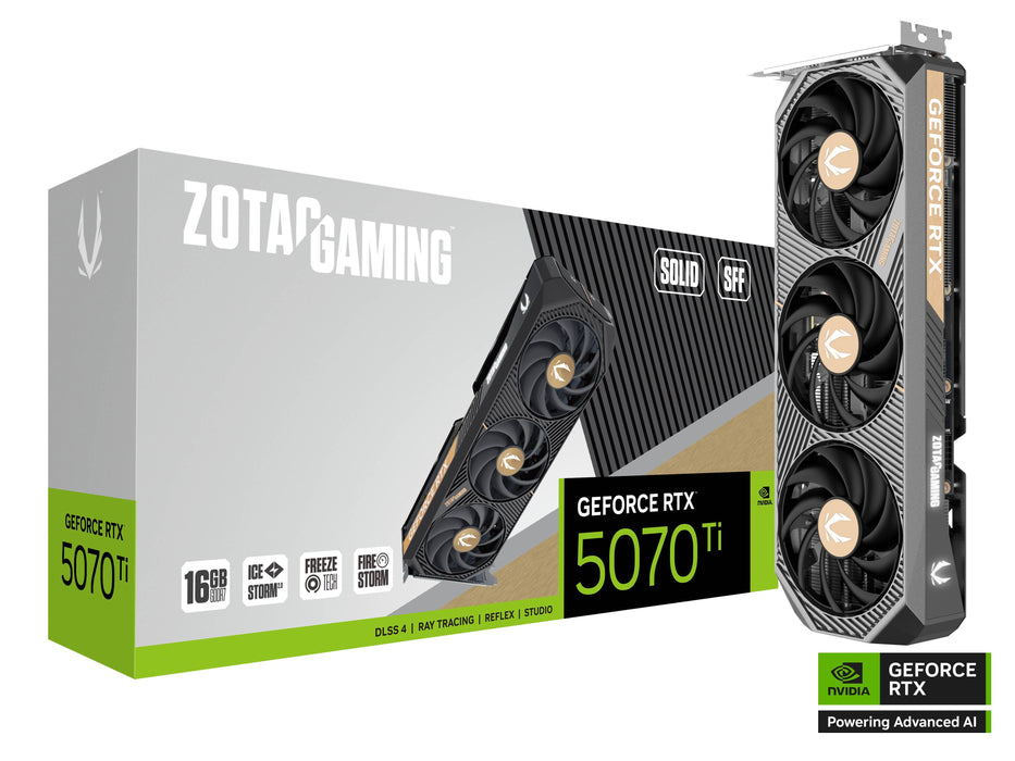 Video card ZOTAC GAMING RTX 5070 TI Solid SFF 16GB GDDR7