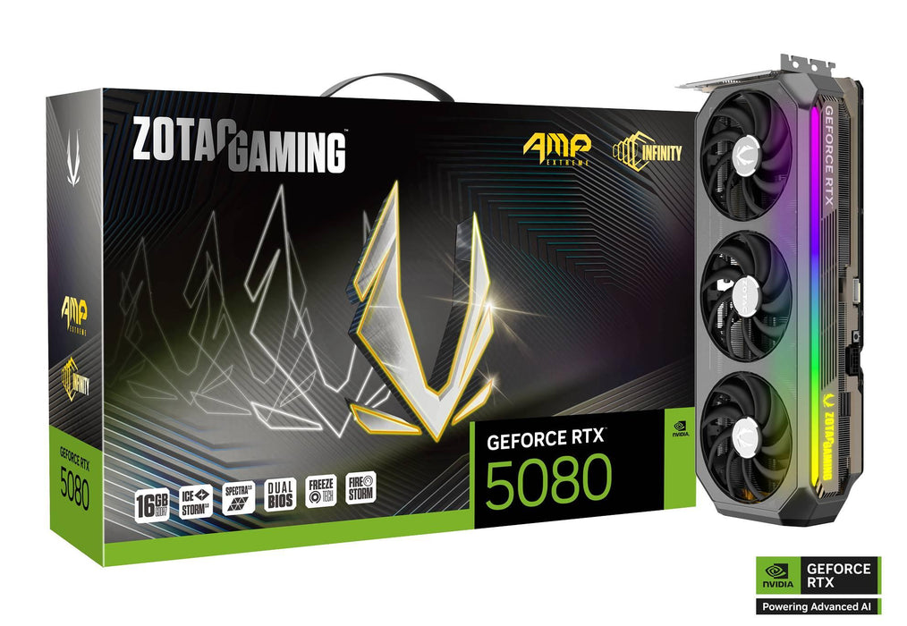Video card ZOTAC GAMING RTX 5080 AMP Extreme Infinity 16GB GDDR7