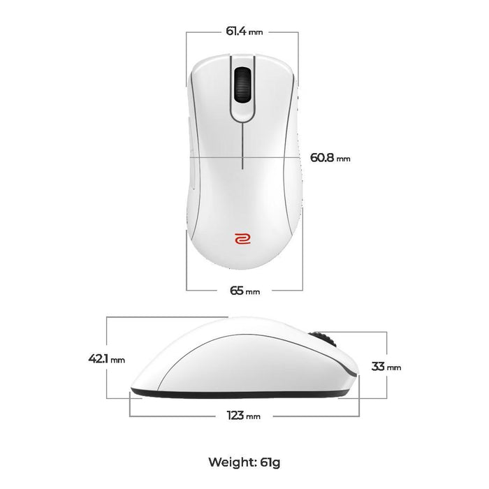 ZOWIE EC2-DW 4K Wireless Gaming Mouse, White