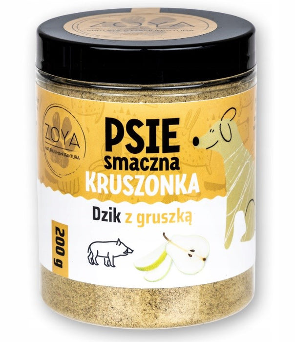 ZOYA Wild Boar and Pear Crumble - dog treat - 200g