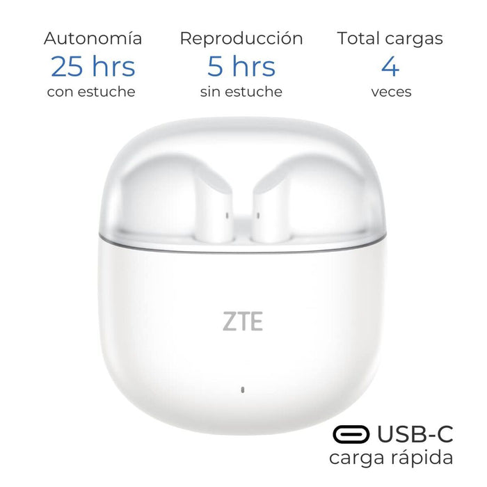 Wireless Headphones ZTE BUDS 2 White