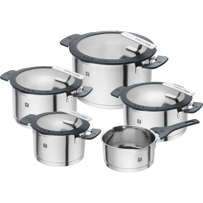 ZWILLING SIMPLIFY 66870-005-0 Pots set Stainless steel 5 pcs. Silver Black - Non-electric pots / pansAGD-GAR<<<Home
