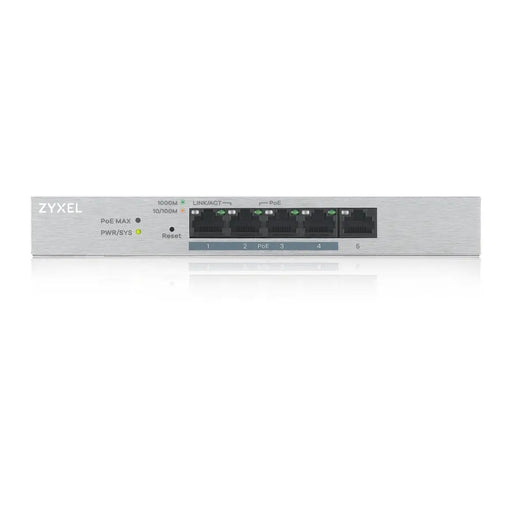 ZyXEL GS1200-5HPv2 5 Port Gigabit PoE+ webmanaged Switch 4x PoE 60 Watt - Managed