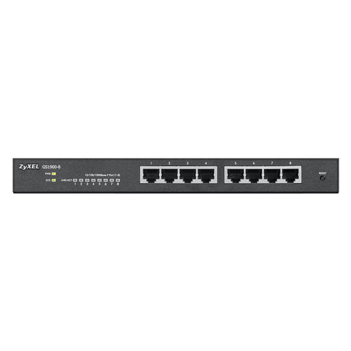 ZyXEL GS1900-8 v2 8 port GbE L2 smart switch desktop fanless - Managed
