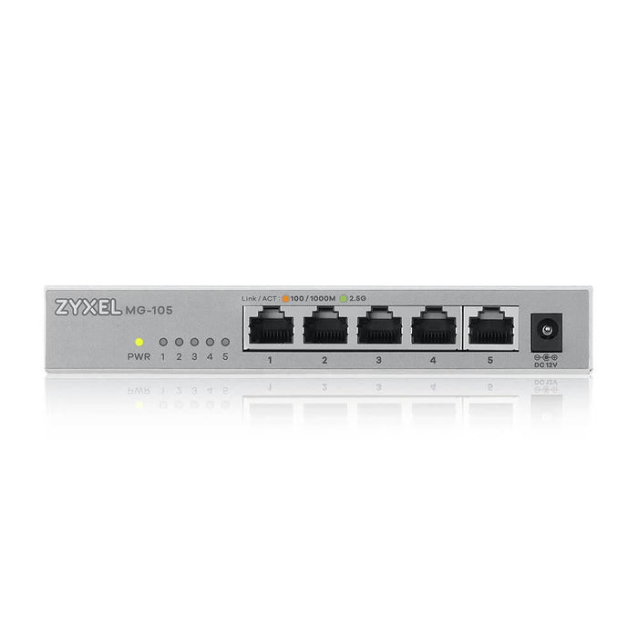 ZyXEL MG-105 5-port 2.5Gb switch unmanaged - Unmanaged Switches<<<ZyXEL<<<ZyXEL<<<PolyComp&&&Суичове - без