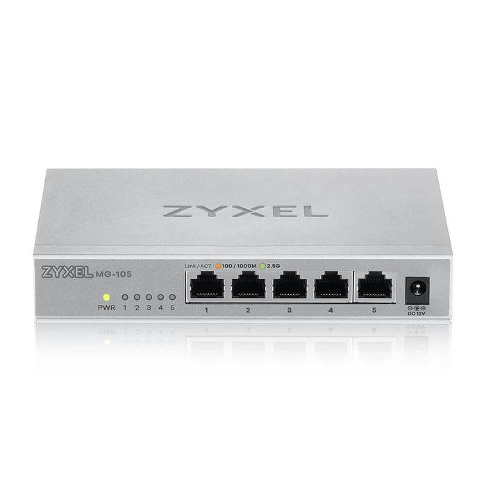 ZyXEL MG-105 5-port 2.5Gb switch unmanaged - Unmanaged Switches<<<ZyXEL<<<ZyXEL<<<PolyComp&&&Суичове - без