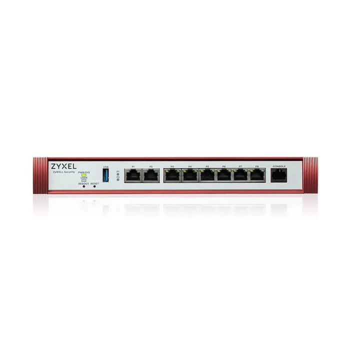 Zyxel USG FLEX 200 H User-definable ports with 2*2.5G & 6*1G 1*USB with 1 YR Gold Security Pack