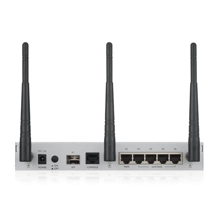Zyxel USG20W-VPN-EU0101F wireless router Gigabit Ethernet Dual-band (2.4 GHz / 5 GHz) Grey Red