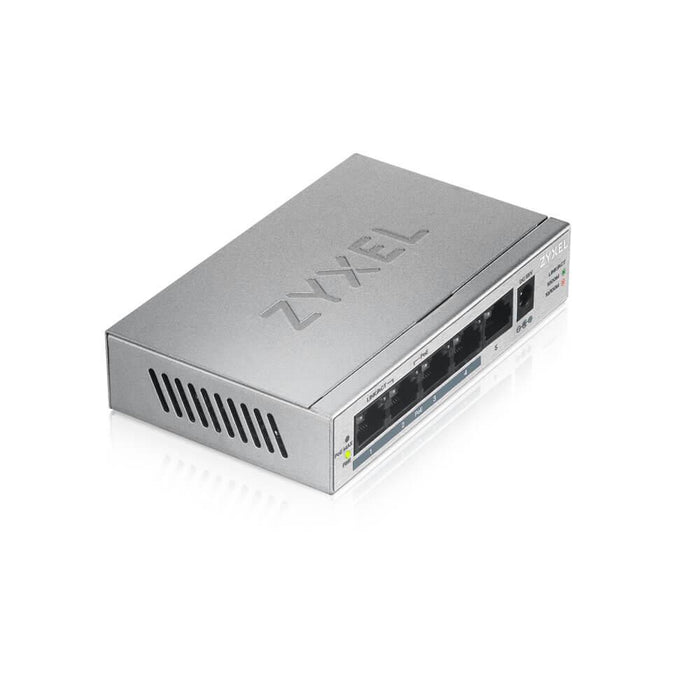Switch ZyXEL GS1005-HP, 5-port gigabit unmanaged PoE+, 60W