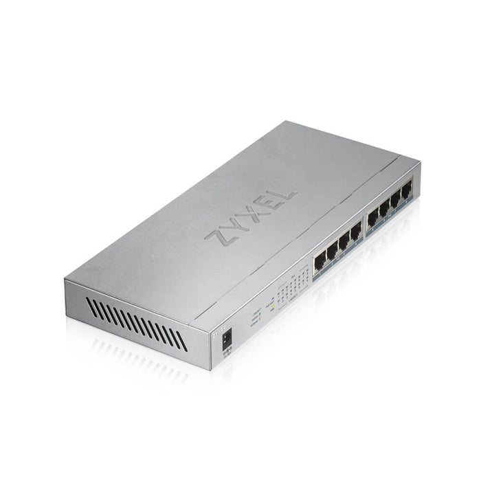 Switch ZyXEL GS1008-HP, 8-port gigabit unmanaged PoE+, 60W