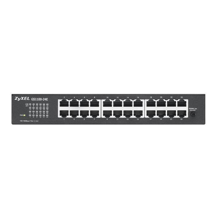 Switch ZYXEL GS1100-24E, 24 ports, Gigabit, for mounting in a cabinet
