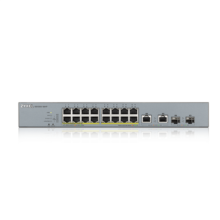 Switch ZyXEL GS1350-18HP, 18-port, Gigabit, Managed, PoE 250W