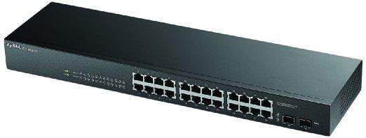 Switch ZYXEL GS1900-24, 24 port controllable, Gigabit, Installation in a cabinet