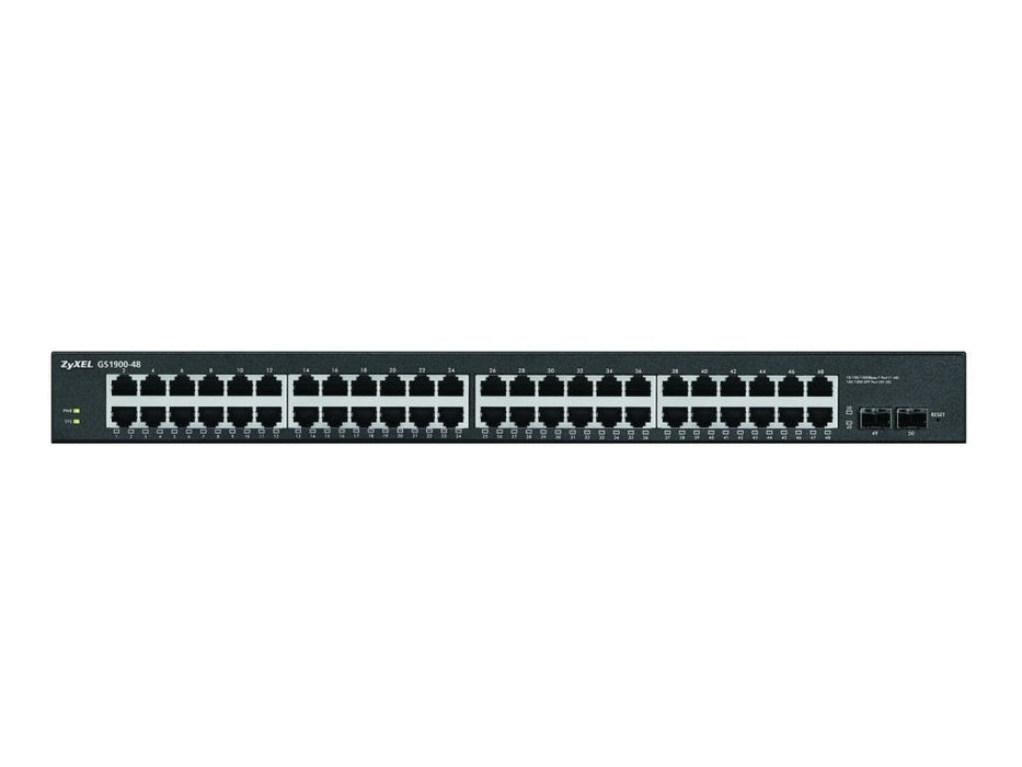 Switch ZYXEL GS1900-48, 48 port managed, Gigabit, for mounting in a cabinet
