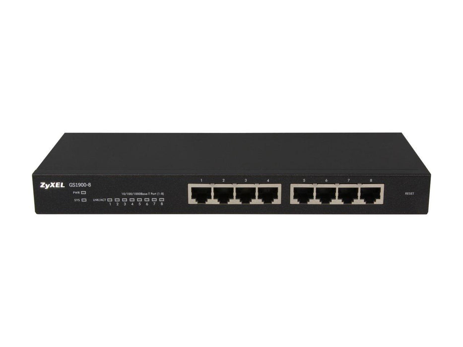 Switch ZYXEL GS1900, 8 port managed, Gigabit