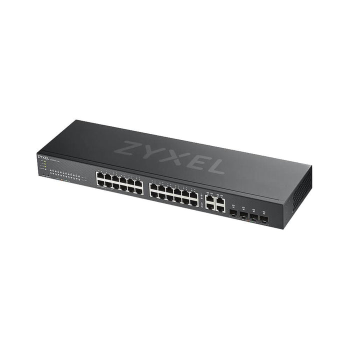 Switch ZYXEL GS1920-24V2, 24-port Gigabit Smart-Managed, Fanless, for installation in a cabinet