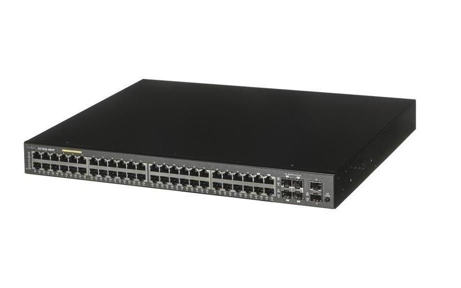 ZYXEL GS1920-48 switch, 44x GbE ports, 4x Combo SFP/RJ-45 ports, managed, for rack mounting
