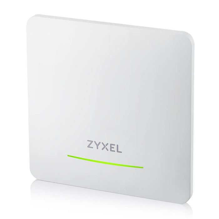 ZyXEL NWA50BEPRO, BE6500, (2.4GHz: 2x2:2, 5GHz or 6GHz: 2x2:2) MU-MIMO, Dual Radio 2.4 and 5 or 6GHz, 1 x 2.5G LAN Ports, PoE+ (802.3at), Standalone/Nebula Cloud Including Power Adapter