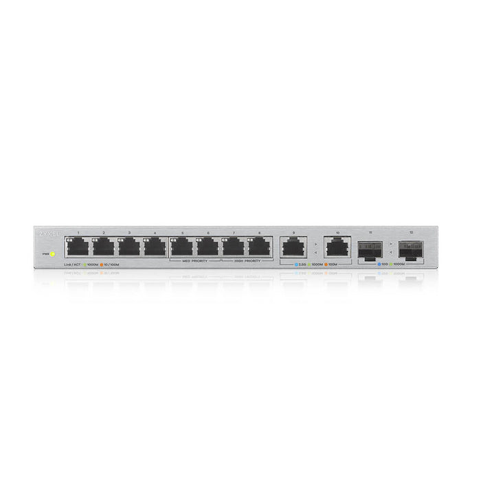 Switch ZYXEL XGS1010-12, 10 port unmanaged, Gigabit, 2xSFP