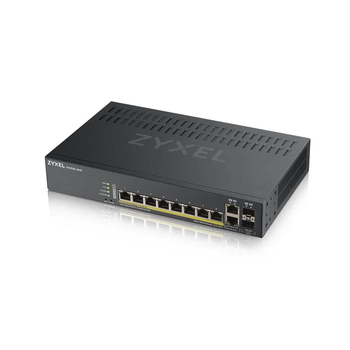 Switch 8-port ZyXEL GS1920-8HPV2, Gigabit, managed, PoE