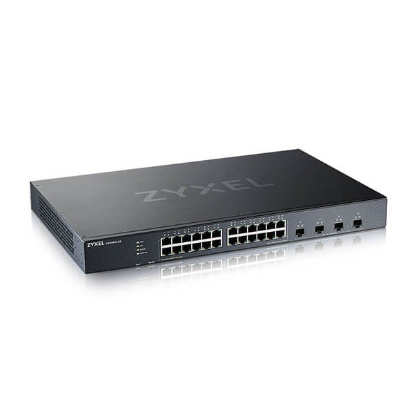 ZyXEL XGS1935-28, 28 Port Lite-L3 Smart Managed Switch, 24x Gigabit Copper and 4x 10G SFP+, hybrid mode, standalone or NebulaFlex Cloud