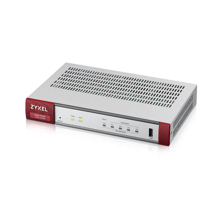 Zyxel USG FLEX 50 HP, 5 Gigabit user-definable ports, 1*1G PoE+, 1*USB with 1 YR Entry Defense Pack