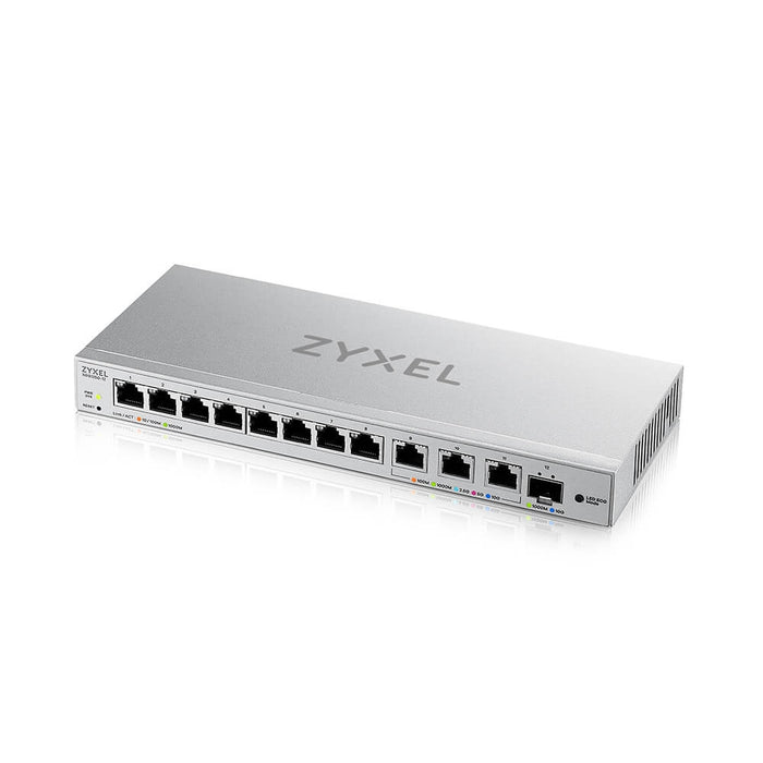 ZyXEL XGS1250-12 v2, 12-Port Gigabit webmanaged Desktop Switch with 8 port 1G + 3-Port MultiGig 1/2.5/5/10G + 1-Port SFP+