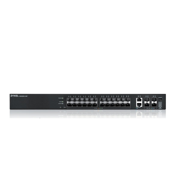 ZyXEL XGS2220-30F, L3 Access Switch, 24x1G SFP, 2x10mG RJ45, 4x10G SFP+ Uplink, incl. 1 yr NebulaFlex Pro