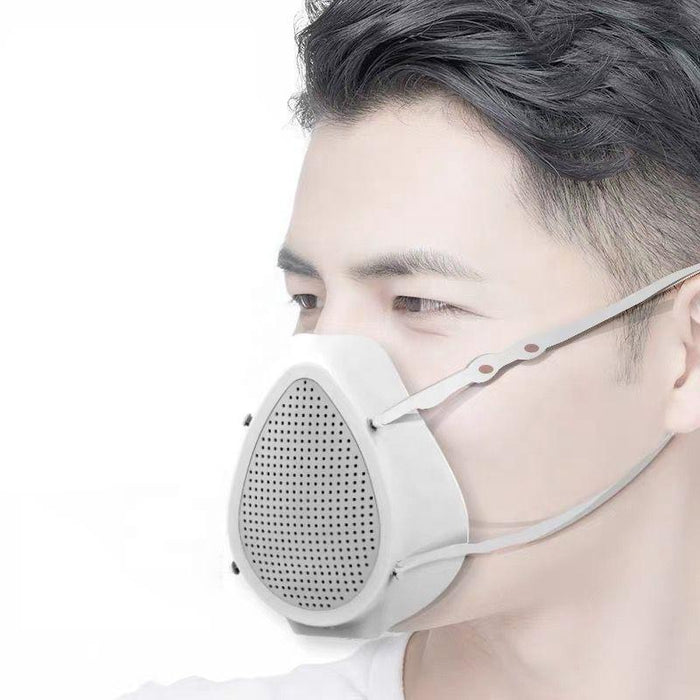 Electric Silicone mask with fan CM2 for easy breathing, reusable with 6 replaceable filters