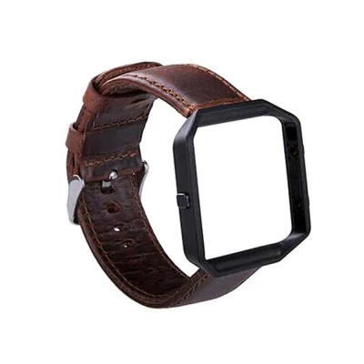 Leather strap with a framework for Fitbit / Fitbit Blaze