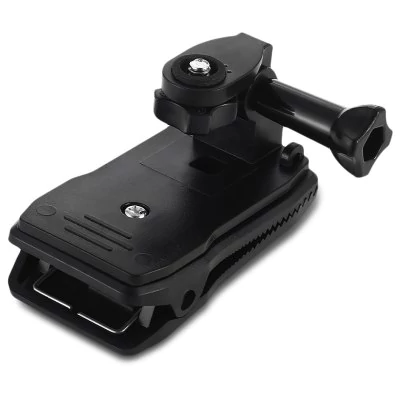 Rotating 360 degrees clip with screw backpack for GoPro Hero / SJCam / GitUp / Xiaomi Yi