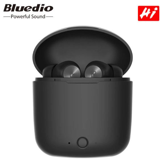 Hi Bluedio Wireless Bluetooth 5.0 headset, Noise Reduction, Facial Recognition, TWS, 3D Stereo, Powerbank Case