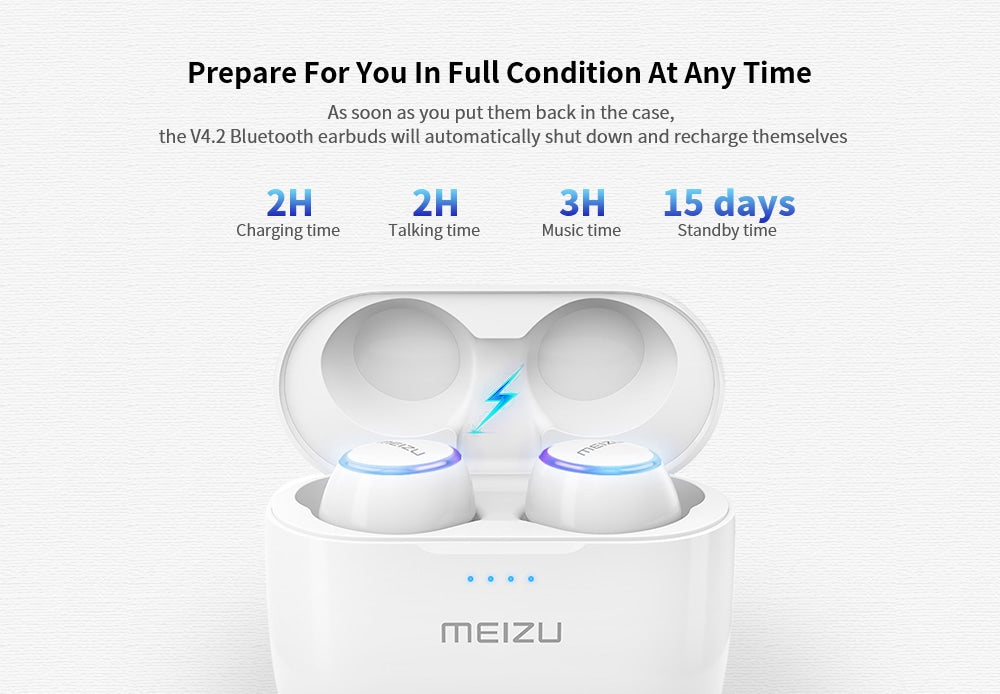 Meizu POP Wireless Sport TWS Earphones with Powerbank Case, Bluetooth 4.2