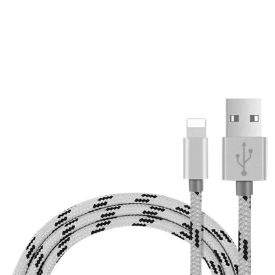 Braided aluminum charging cable 2 m for iPhone 5/6/7/8 / X / XS / XR