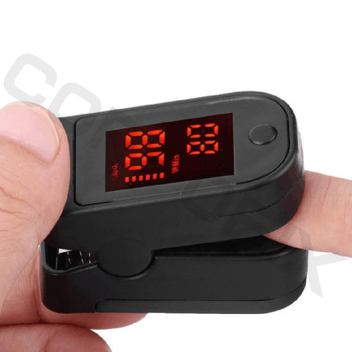 Corpofix oximeter for measuring the oxygen saturation in blood, a finger