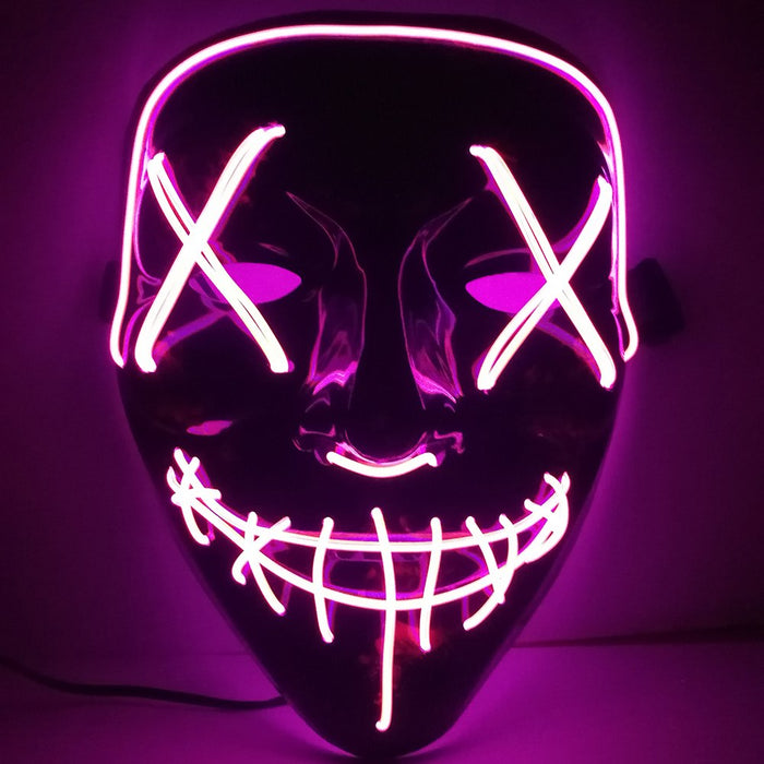 Purge Skull LED Mask for Halloween, Party, New Year, Birthday