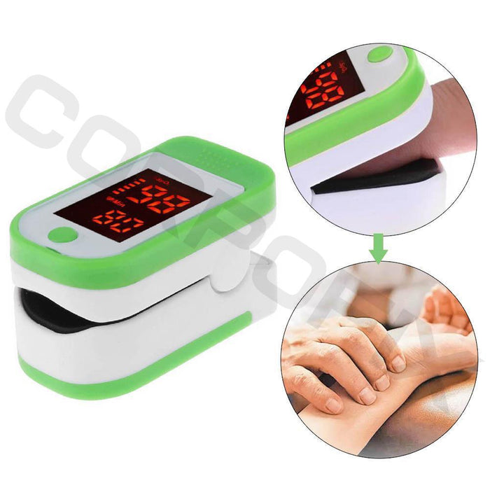 Corpofix oximeter for measuring the oxygen saturation in blood, a finger