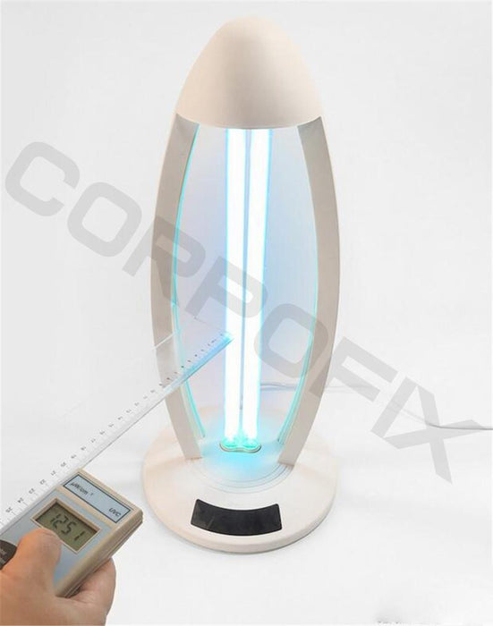 Ultraviolet bactericidal UV lamp Corpofix CV3 by an ozone generator for disinfection against bacteria and viruses, remote control and timer, air purification and sterilization